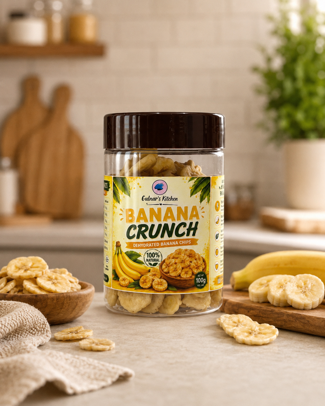 Banana Crunch - Dehydrated Banana Chips