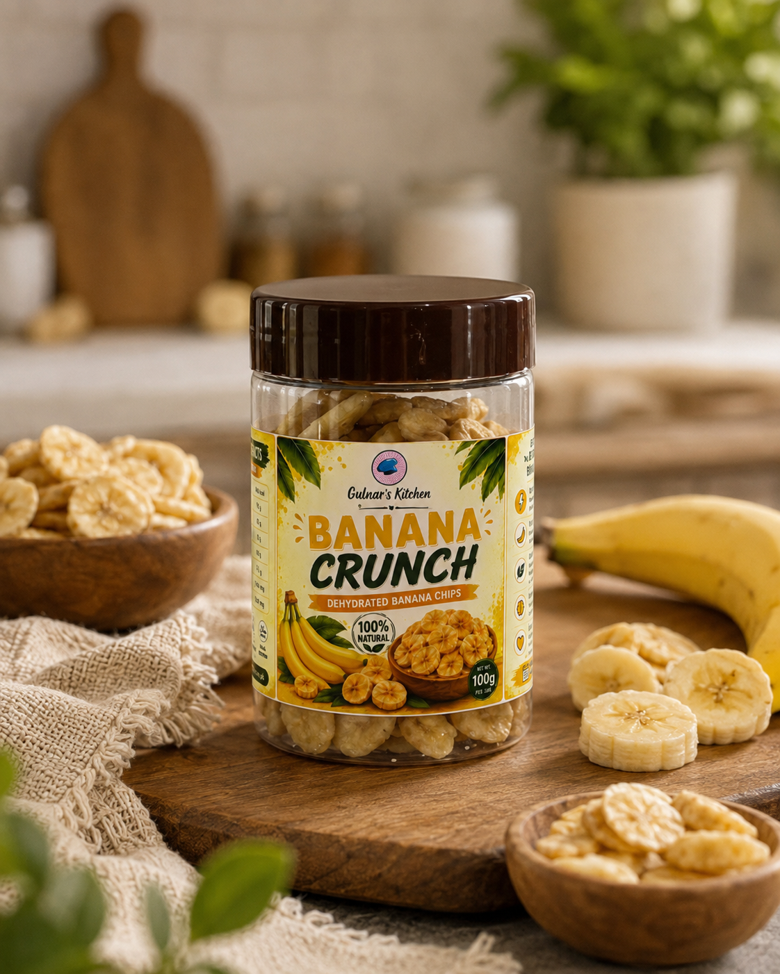 Banana Crunch - Dehydrated Banana Chips