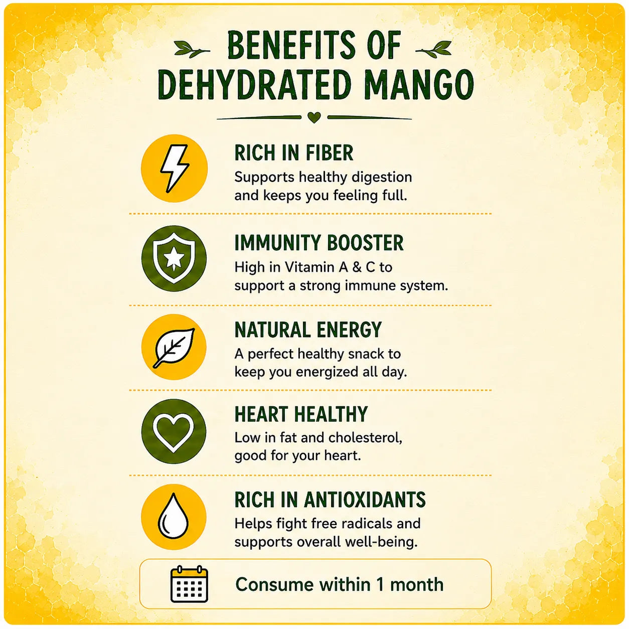 Mango Munch - Dehydrated Mango Slices
